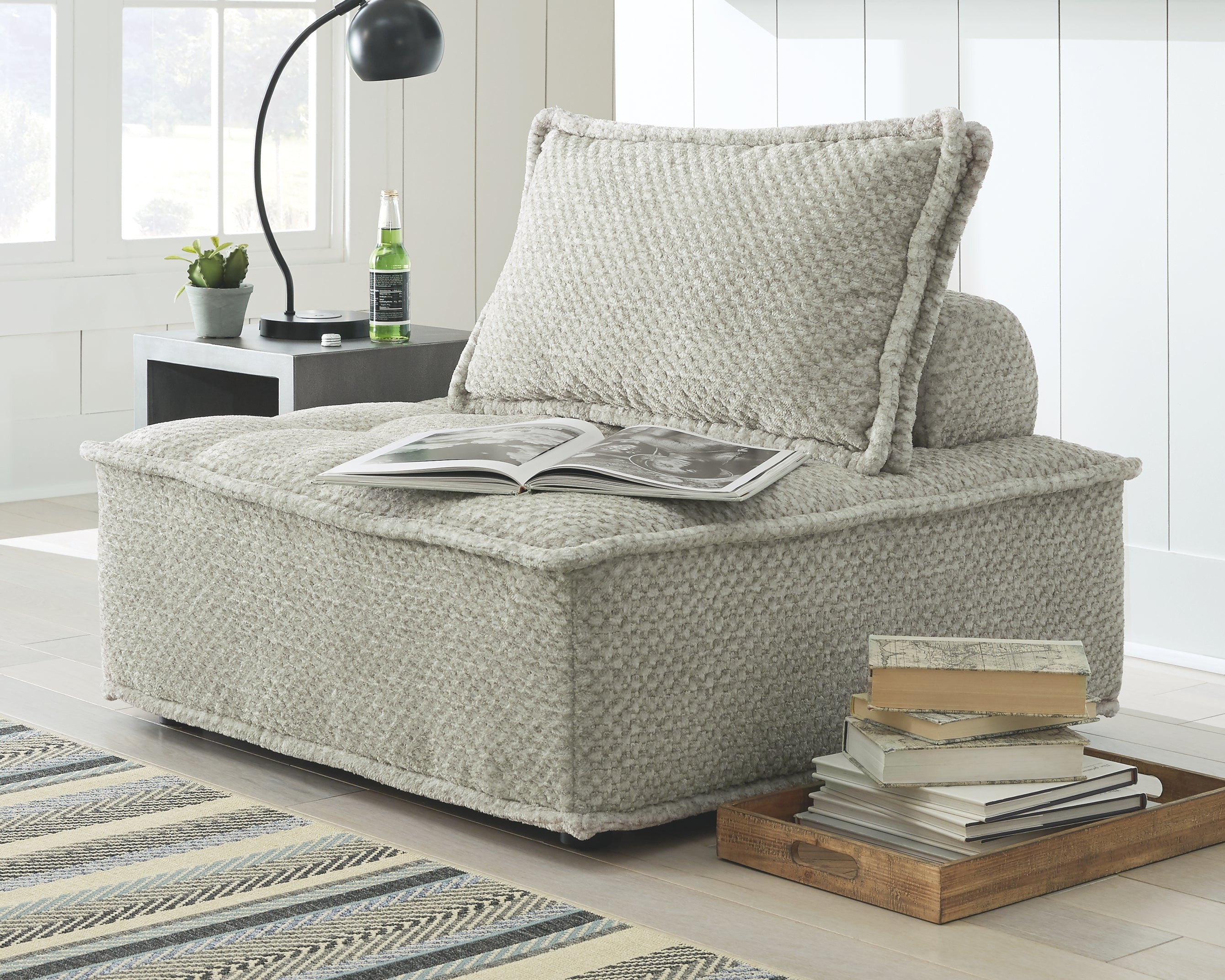 Ashley Furniture - BALES TAUPE ACCENT CHAIR - Light Brown Fabric - Chairs - Additional View 1