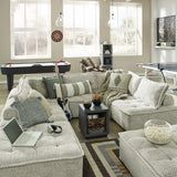 Ashley Furniture - BALES TAUPE ACCENT CHAIR - Light Brown Fabric - Chairs - Additional View 10