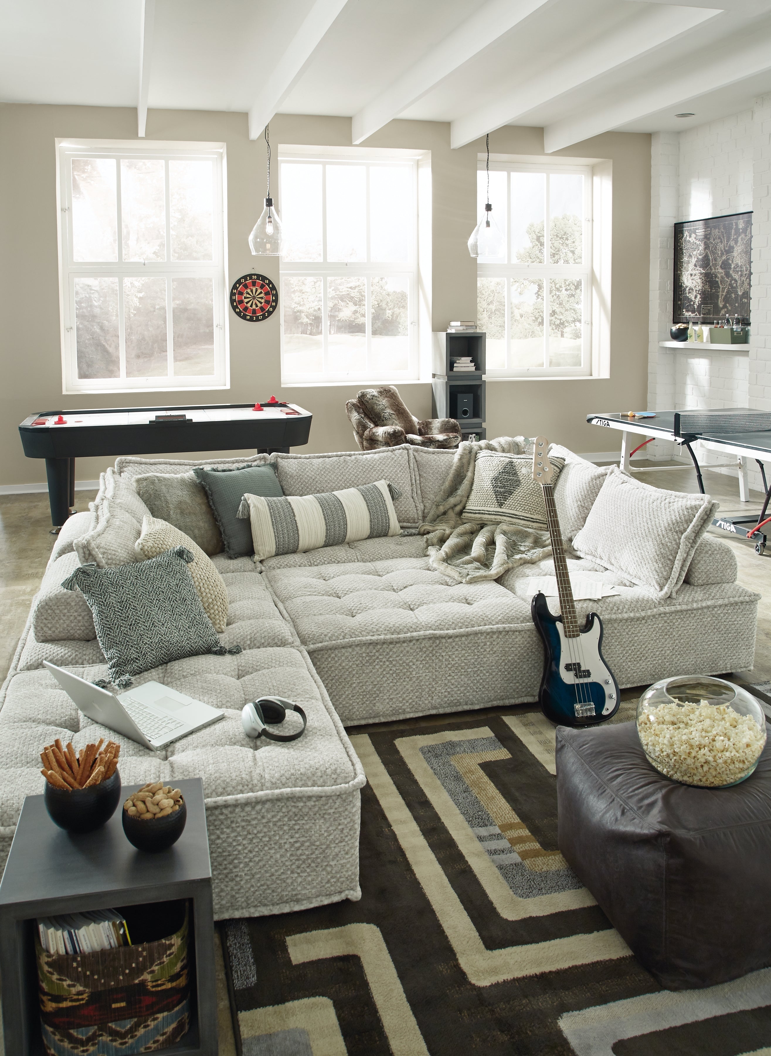 Ashley Furniture - BALES TAUPE ACCENT CHAIR - Light Brown Fabric - Chairs - Additional View 11