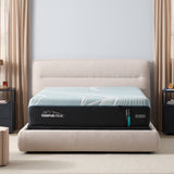 Tempur Sealy - Luxeadapt 2.0 Medium Hybrid King Mattress - White|Black Fabric - Mattresses - Additional View 2