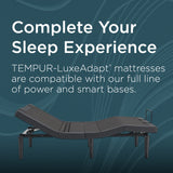 Tempur Sealy - Luxeadapt 2.0 Medium Hybrid King Mattress - White|Black Fabric - Mattresses - Additional View 11