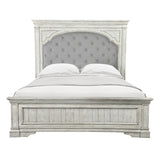 Steve Silver Furniture - Highland Park Queen Bed - White - Faux Leather - Beds
