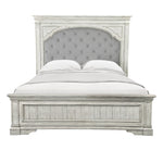 Steve Silver Furniture - Highland Park Queen Bed - White - Faux Leather - Beds - Additional View 6