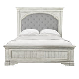 Steve Silver Furniture - Highland Park Queen Bed - White - Faux Leather - Beds - Additional View 6