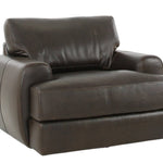 CAMEROON BROWN LEATHER SWIVEL CHAIR - Additional View 2