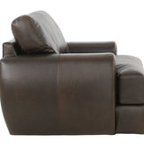 CAMEROON BROWN LEATHER SWIVEL CHAIR - Additional View 4
