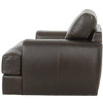 CAMEROON BROWN LEATHER SWIVEL CHAIR - Additional View 6