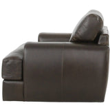 CAMEROON BROWN LEATHER SWIVEL CHAIR - Additional View 6