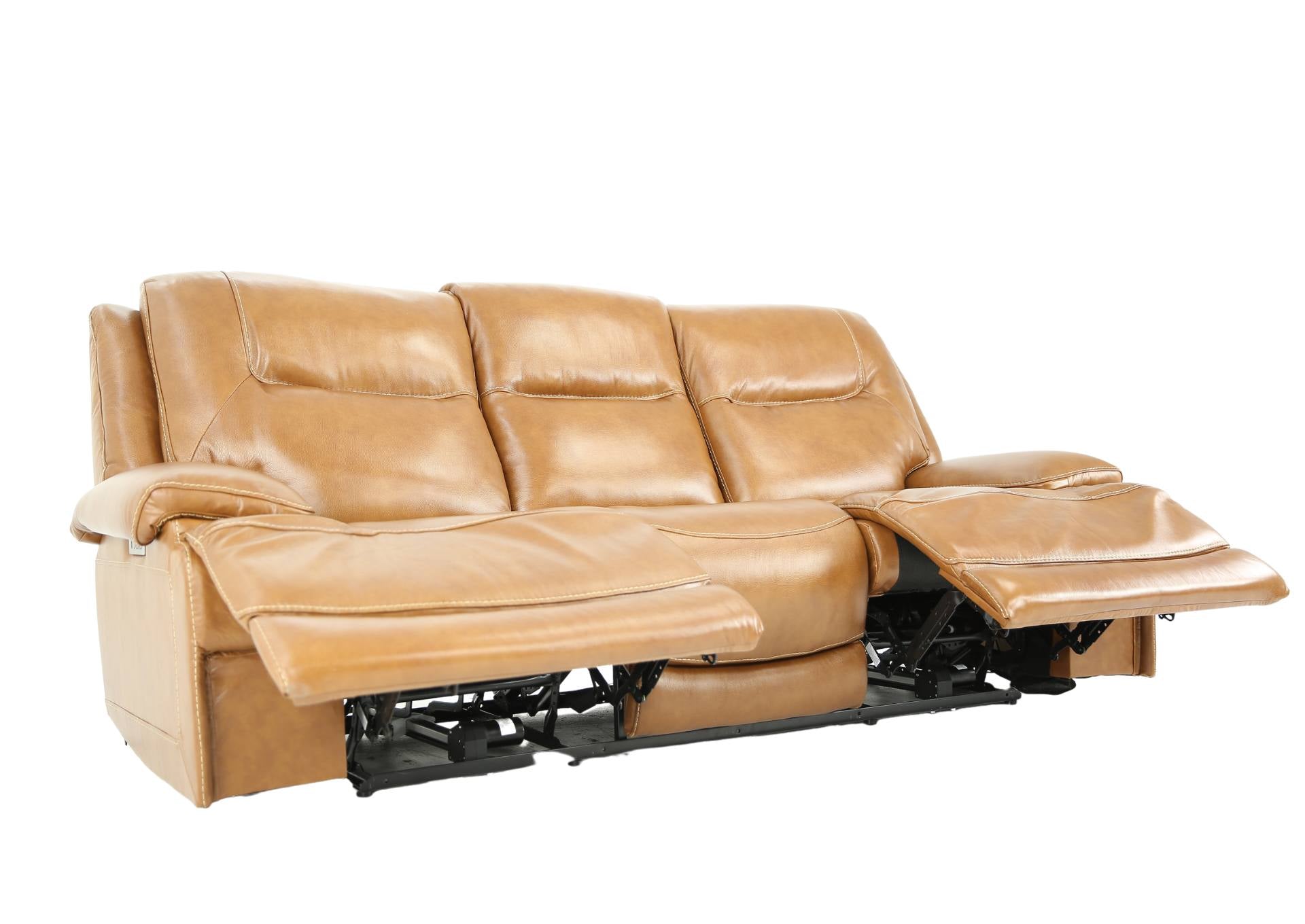 BERLIN BUCKSKIN LEATHER 2P POWER SOFA - Additional View 2