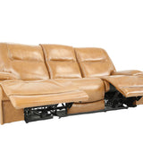 BERLIN BUCKSKIN LEATHER 2P POWER SOFA - Additional View 2