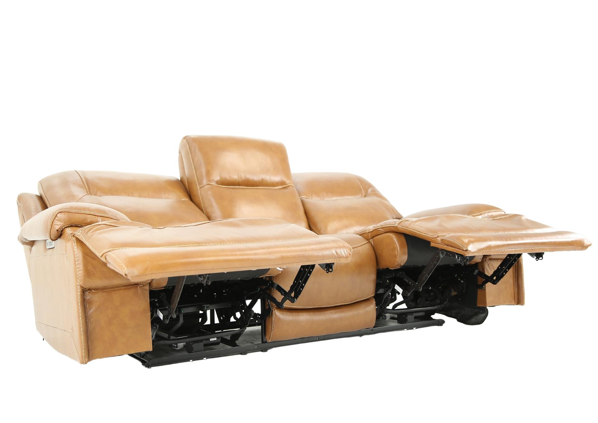 BERLIN BUCKSKIN LEATHER 2P POWER SOFA - Additional View 3