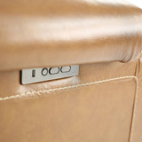 BERLIN BUCKSKIN LEATHER 2P POWER SOFA - Additional View 4