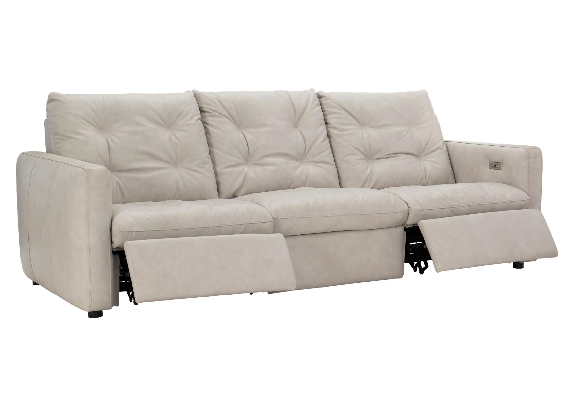 KAYA PEARL LEATHER POWER RECLINING SOFA - Additional View 1