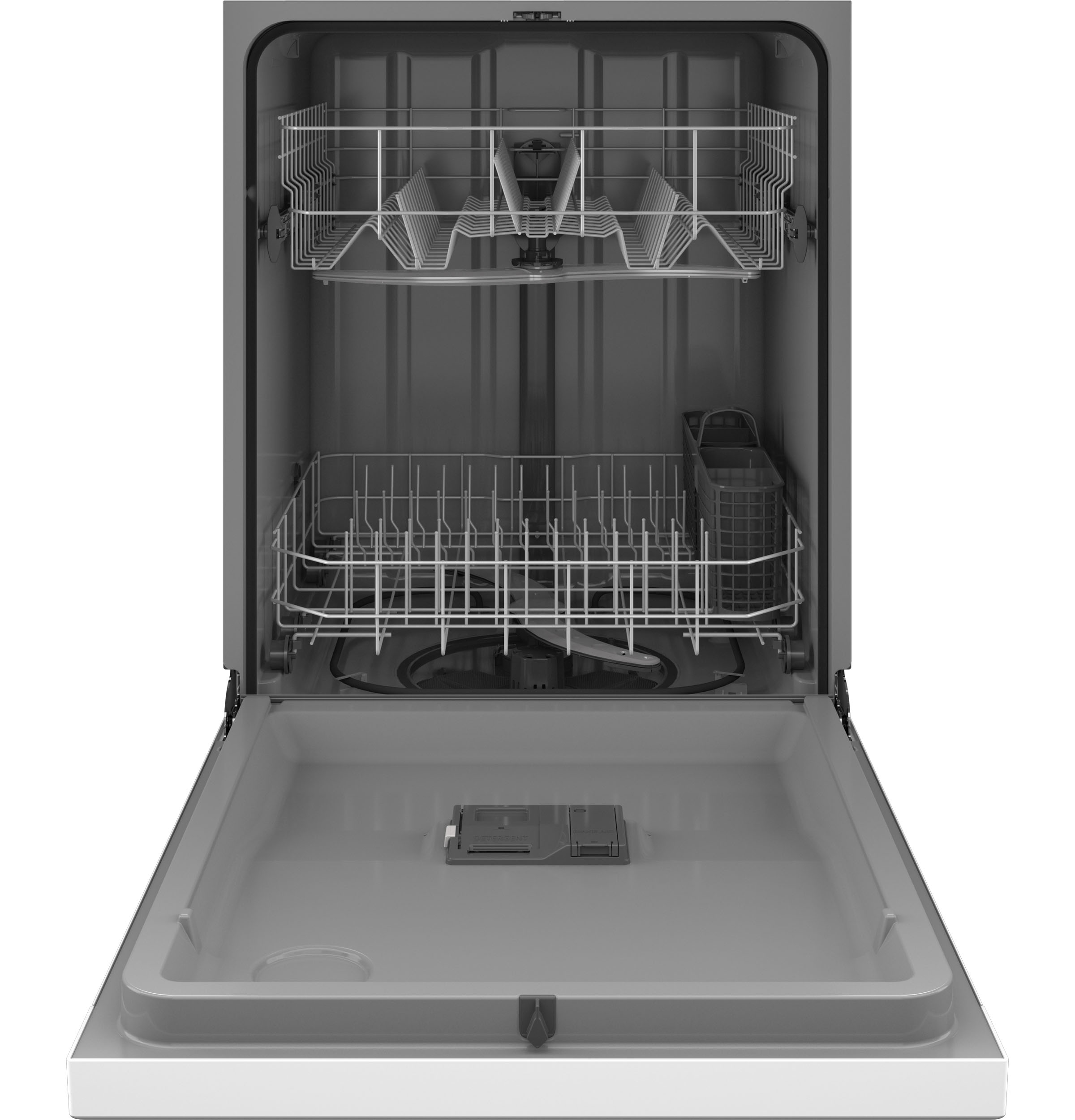 GE WHITE FRONT CONTROL DISHWASHER - Dishwashers - Additional View 1