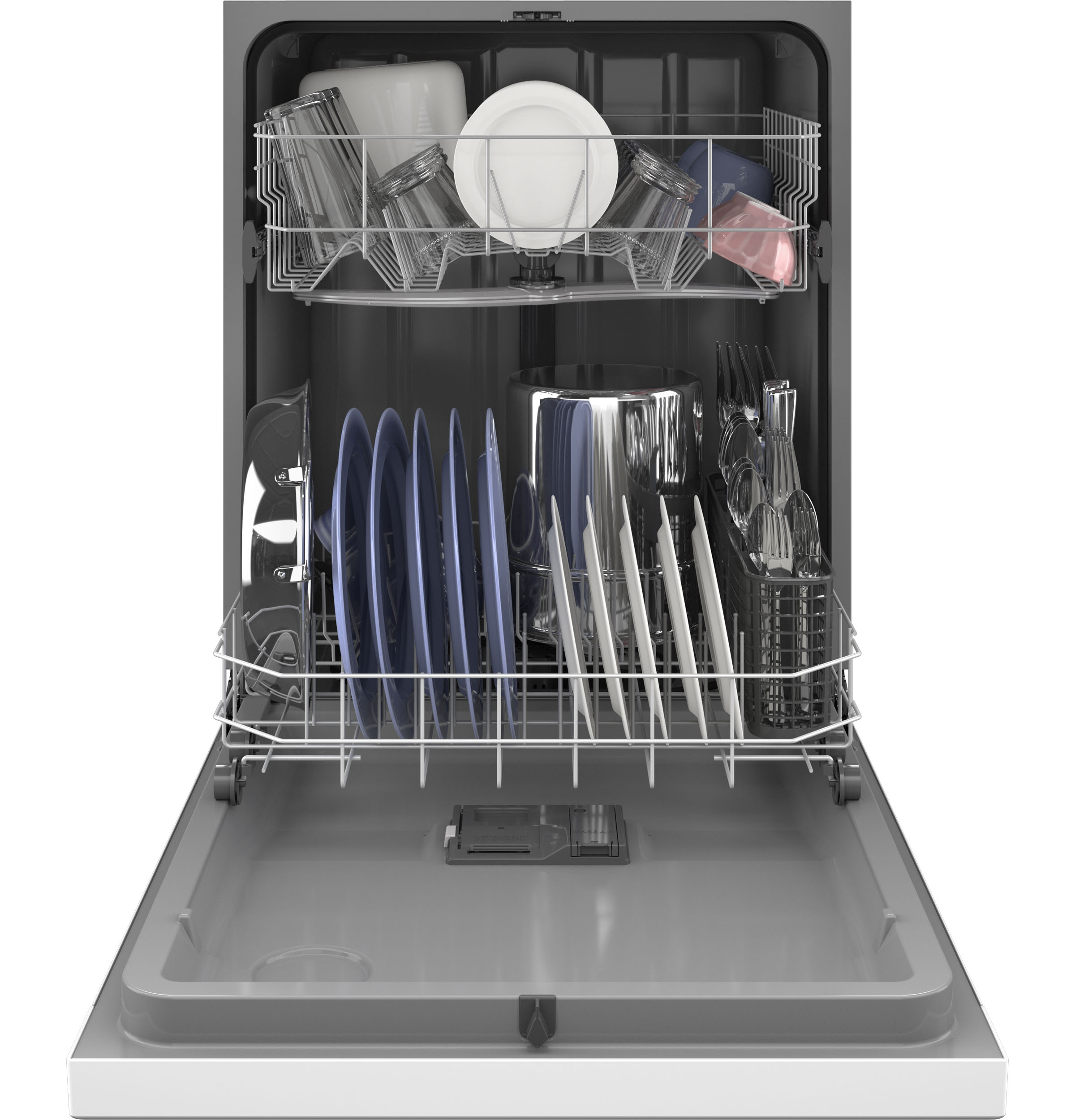 GE WHITE FRONT CONTROL DISHWASHER - Dishwashers - Additional View 2