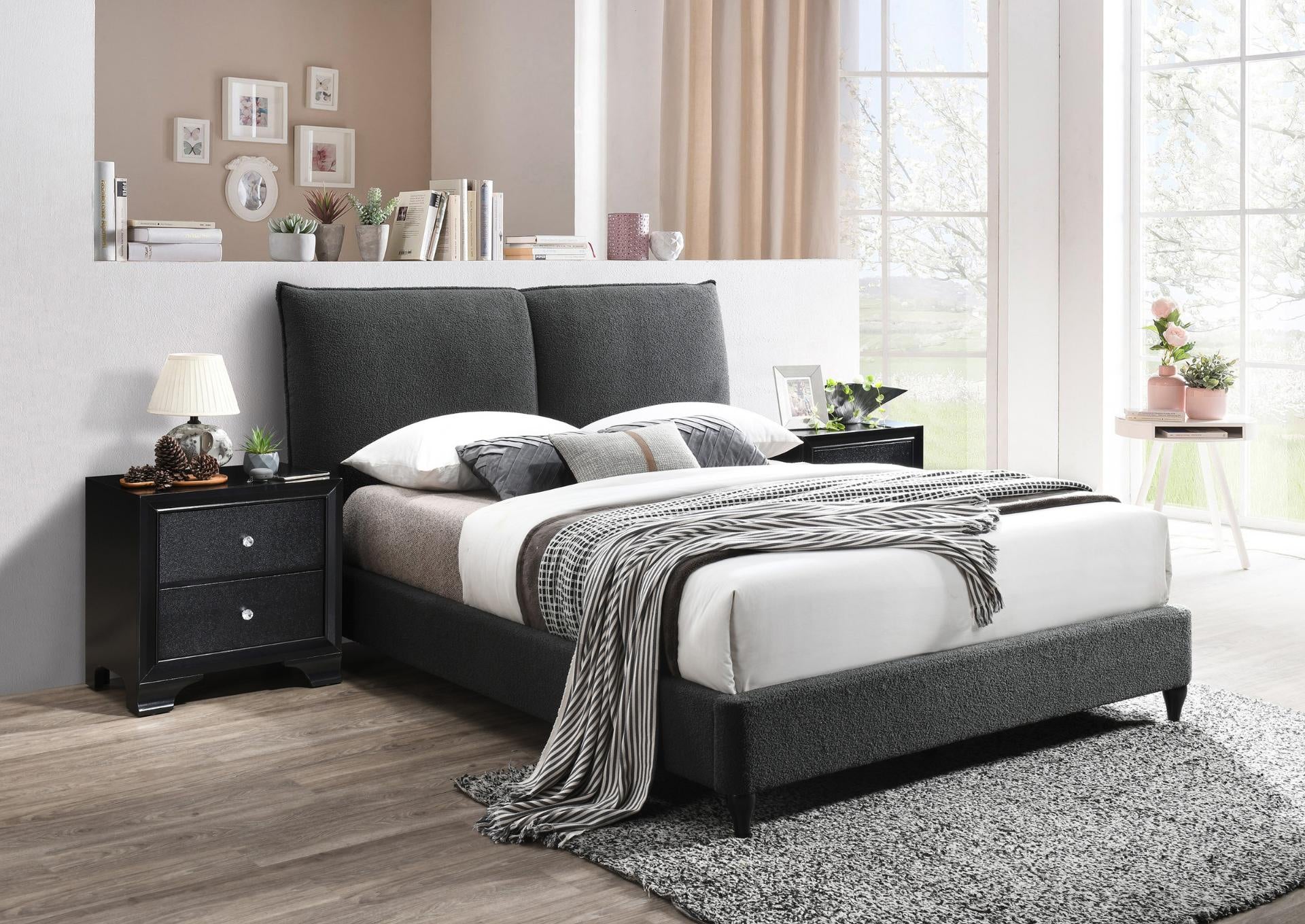 Jenn Queen Bed - Charcoal - Additional View 2