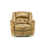Hudson Leather Power Recliner - Saddle