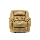 Hudson Leather Power Recliner - Saddle