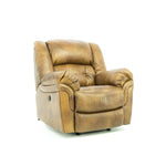 Hudson Leather Power Recliner - Saddle - Additional View 1
