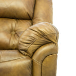 Hudson Leather Power Recliner - Saddle - Additional View 2