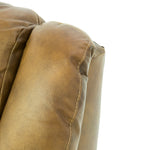 Hudson Leather Power Recliner - Saddle - Additional View 3