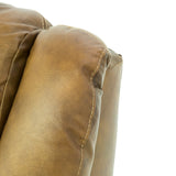 Hudson Leather Power Recliner - Saddle - Additional View 3