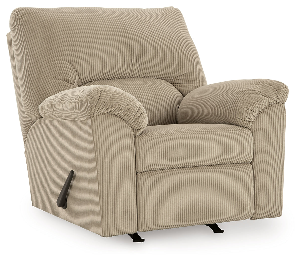 Ashley Furniture - Simplejoy Recliner - Sand - Beige Fabric - Recliners