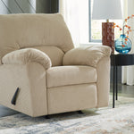 Ashley Furniture - Simplejoy Recliner - Sand - Beige Fabric - Recliners - Additional View 1
