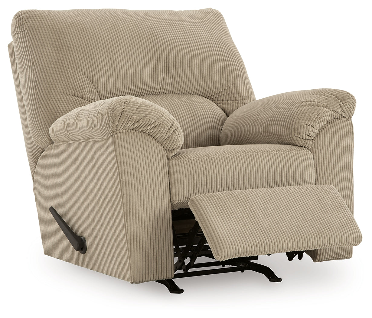 Ashley Furniture - Simplejoy Recliner - Sand - Beige Fabric - Recliners - Additional View 2