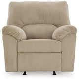 Ashley Furniture - Simplejoy Recliner - Sand - Beige Fabric - Recliners - Additional View 3
