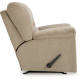 Ashley Furniture - Simplejoy Recliner - Sand - Beige Fabric - Recliners - Additional View 4