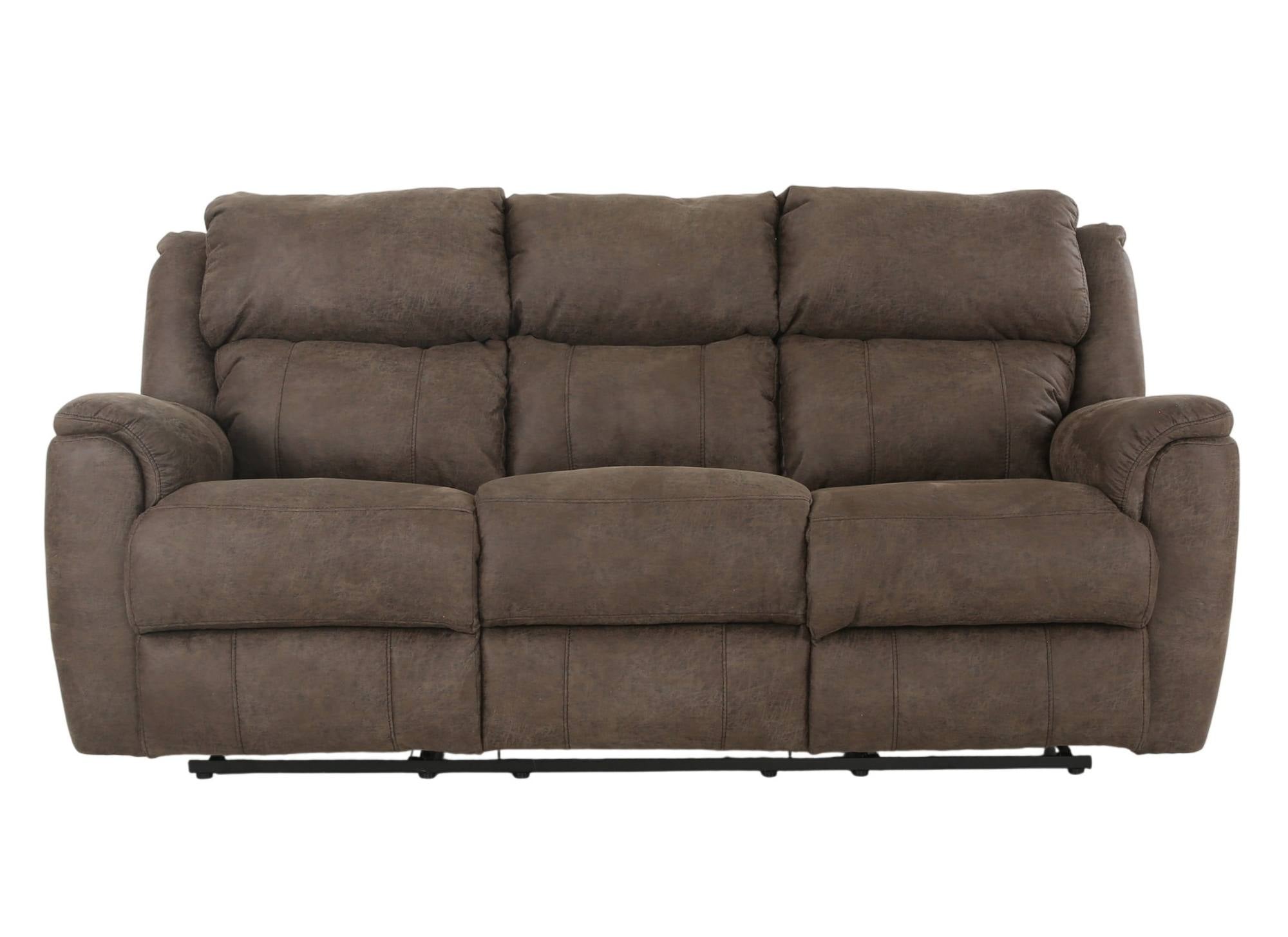 MILO ESPRESSO RECLINING SOFA WITH DROP DOWN TABLE WITH CUPHOLDERS