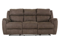MILO ESPRESSO RECLINING SOFA WITH DROP DOWN TABLE WITH CUPHOLDERS