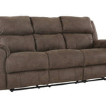 MILO ESPRESSO RECLINING SOFA WITH DROP DOWN TABLE WITH CUPHOLDERS - Additional View 1
