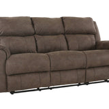 MILO ESPRESSO RECLINING SOFA WITH DROP DOWN TABLE WITH CUPHOLDERS - Additional View 1