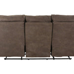 MILO ESPRESSO RECLINING SOFA WITH DROP DOWN TABLE WITH CUPHOLDERS - Additional View 4