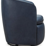 Ashley Furniture - Kierreys 100% Leather Swivel Chair - Ocean - Blue - Chairs - Additional View 3