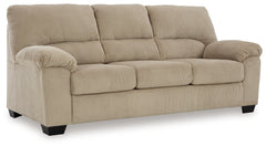 Ashley Furniture - Simplejoy Sofa - Sand - Beige Fabric - Sofas