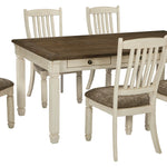 Ashley Furniture - Bolanburg 7 Piece Dining Set - Beige Fabric|Wood - Dining Room Sets