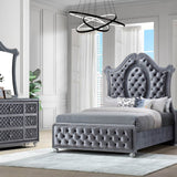 Cameo Queen Bed - Silver - Additional View 3