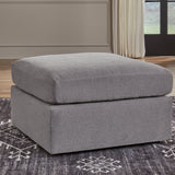 Ashley Furniture - Nexseat Ottoman - Gray Next-Gen Nuvella - Ottomans - Additional View 2