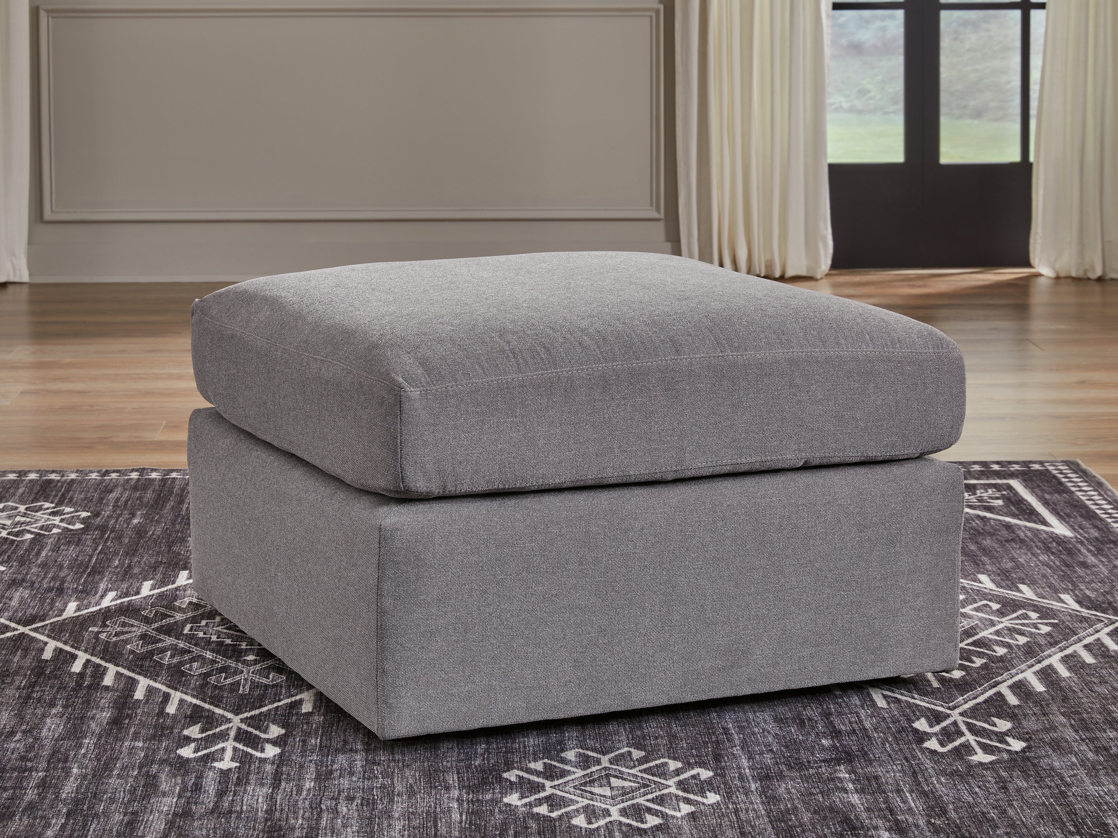 Ashley Furniture - Nexseat Ottoman - Gray Next-Gen Nuvella - Ottomans - Additional View 2