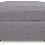 Ashley Furniture - Nexseat Ottoman - Gray Next-Gen Nuvella - Ottomans - Additional View 3