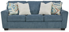 Ashley Furniture - Cashton Blue Queen Sleeper - Fabric - Sofas