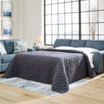 Ashley Furniture - Cashton Blue Queen Sleeper - Fabric - Sofas - Additional View 1