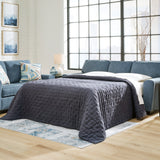 Ashley Furniture - Cashton Blue Queen Sleeper - Fabric - Sofas - Additional View 1
