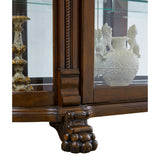 Pulaski Furniture - CURVED END CURIO - Dark Brown Wood|Glass - Cabinets - Additional View 6