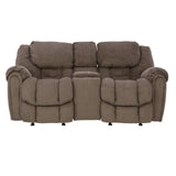 Baxter Reclining Loveseat With Console - Taupe