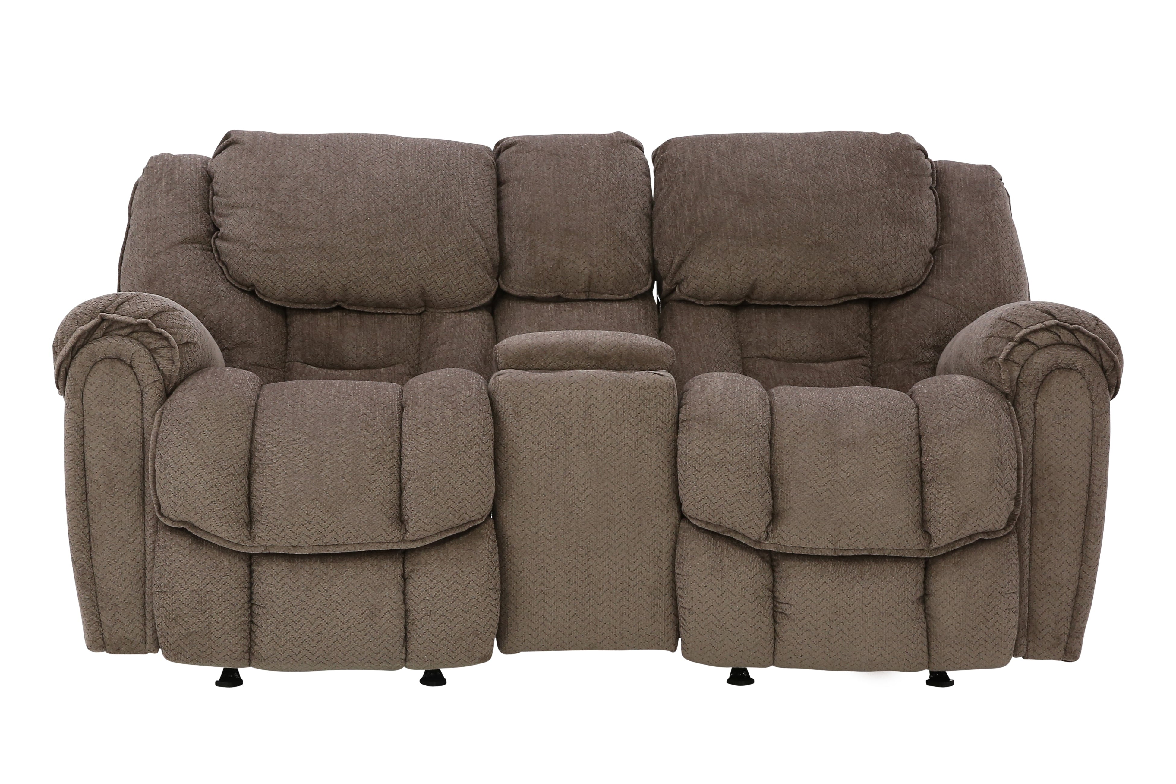 Baxter Reclining Loveseat With Console - Taupe