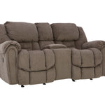 Baxter Reclining Loveseat With Console - Taupe - Additional View 1